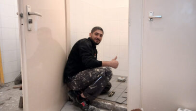 Emad Kreeft aan het werk