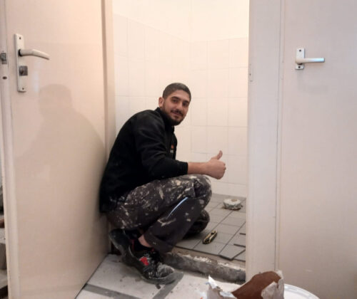 Emad Kreeft aan het werk