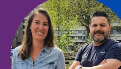 Twee mensen buiten